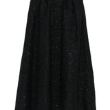 Gonna plissettata con paillettes in nero Alessandra Rich - donna 