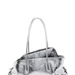 Borsa a spalla La passeggiata small in argentoThe Attico - donna 