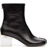 Stivaletti con tacco largo in nero Mm6 maison margiela - donna 