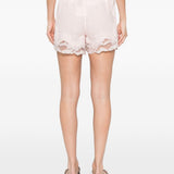 Pantaloncini con bordo in pizzo in rosa Maurizio - donna 