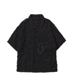 Camicia a maniche corte con tasca in nero And wander - uomo 