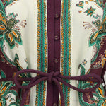 Mini abito in lino con stampa paisley Ruthie multicolore 