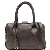 Borsa a mano con chiusura con zip in marrone Golden goose - donna 