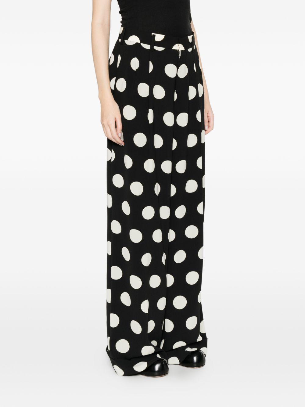 Pantaloni a pois in nero Junya watanabe - donna 