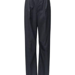 Pantaloni palazzo gessati in grigio scuro MM6 Maison Margiela - uomo 