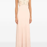 Abito lungo reverie con cristalli in rosa Jenny packham - donna 