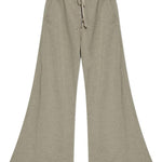 Pantaloni a gamba ampia con coulisse in grigio Rick owens drkshdw - uomo 