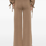 Pantaloni con vita elasticizzata in marrone Maxmara - donna 