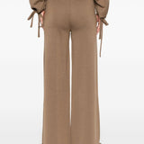 Pantaloni con vita elasticizzata in marrone Maxmara - donna 