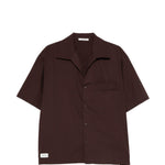 Camicia a maniche corte in marrone Entire studios - unisex 