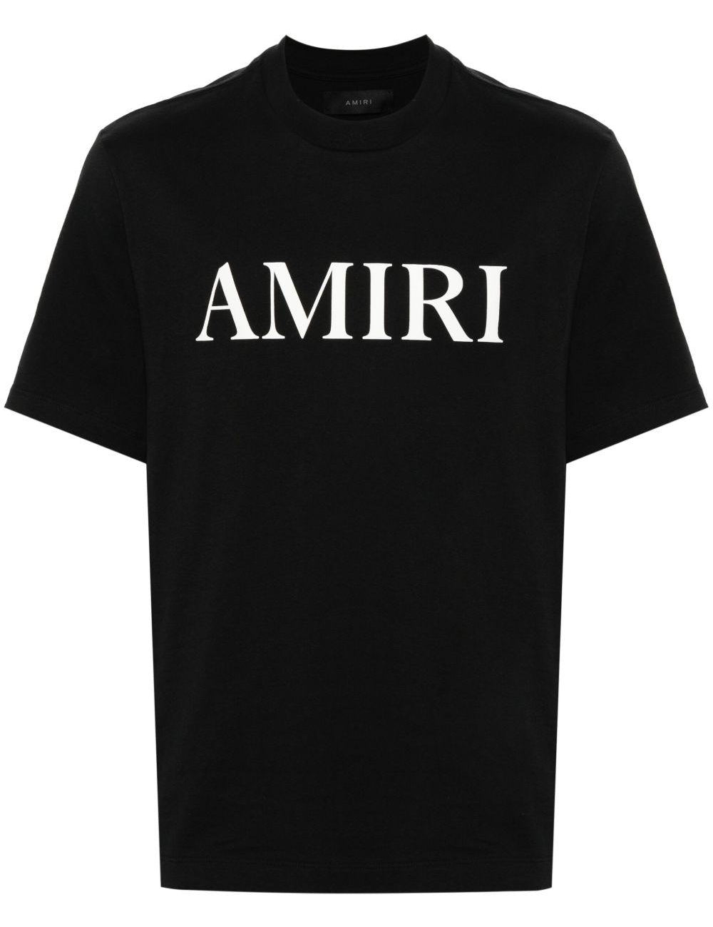T-shirt a maniche corte con logo  in nero 