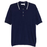 Polo a maniche corte in blu Grayed - uomo 