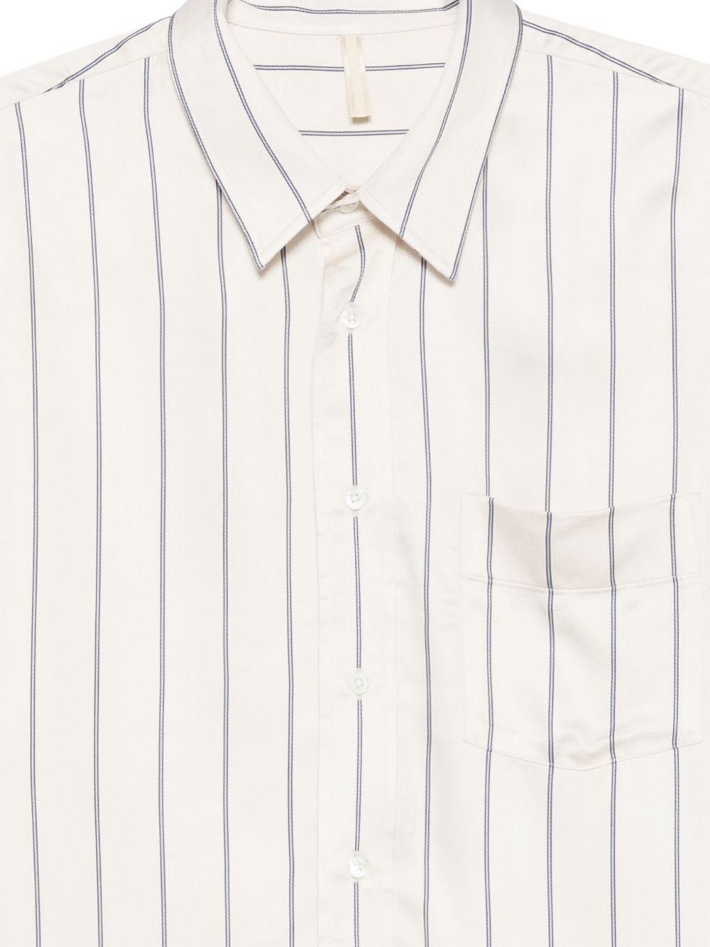 Camicia New Base a righe in bianco crema Sunflower - uomo 