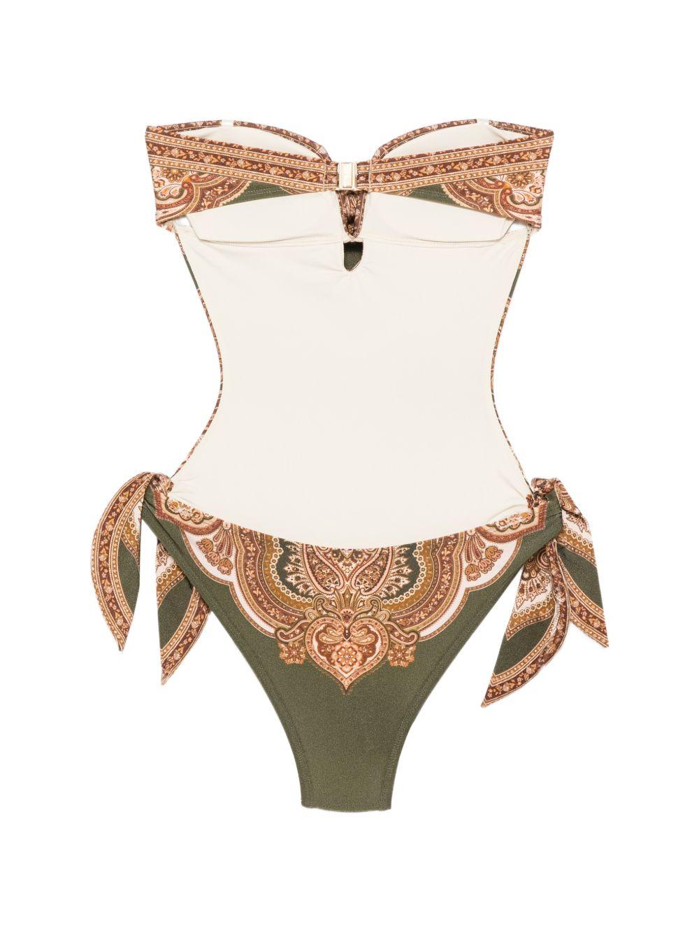 Costume da bagno Mahon con stampa paisley multicolor 