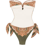 Costume da bagno Mahon con stampa paisley multicolor 