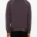 Felpa con rifiniture logo in viola Casablanca - uomo 