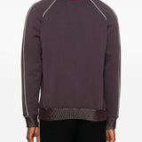 Felpa con rifiniture logo in viola Casablanca - uomo 
