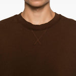 Felpa a maniche lunghe in marrone Entire studios - unisex 