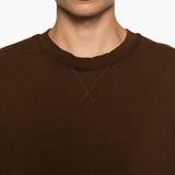 Felpa a maniche lunghe in marrone Entire studios - unisex 