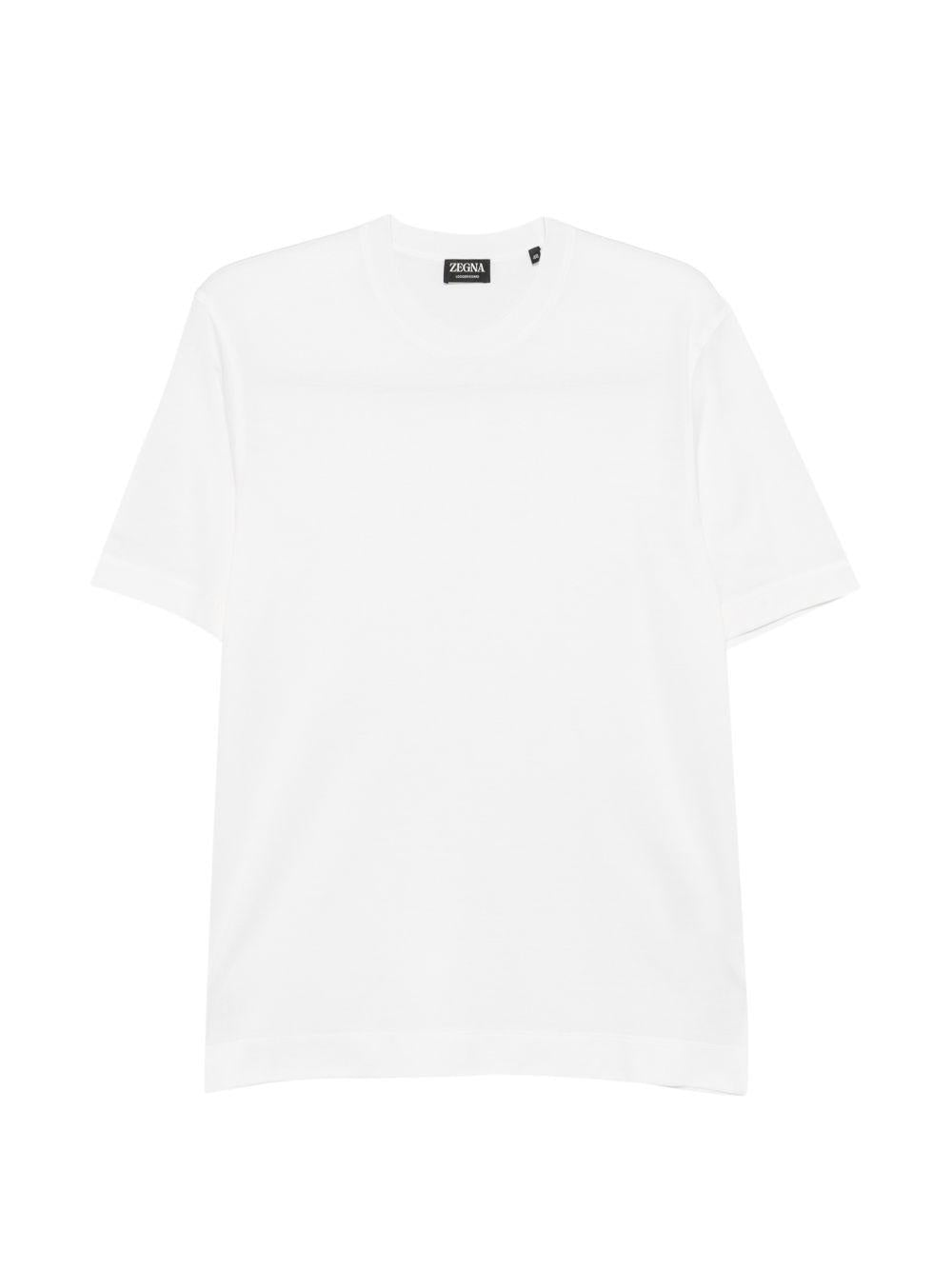 T-shirt a maniche corte in bainco Yohji yamamoto - uomo 