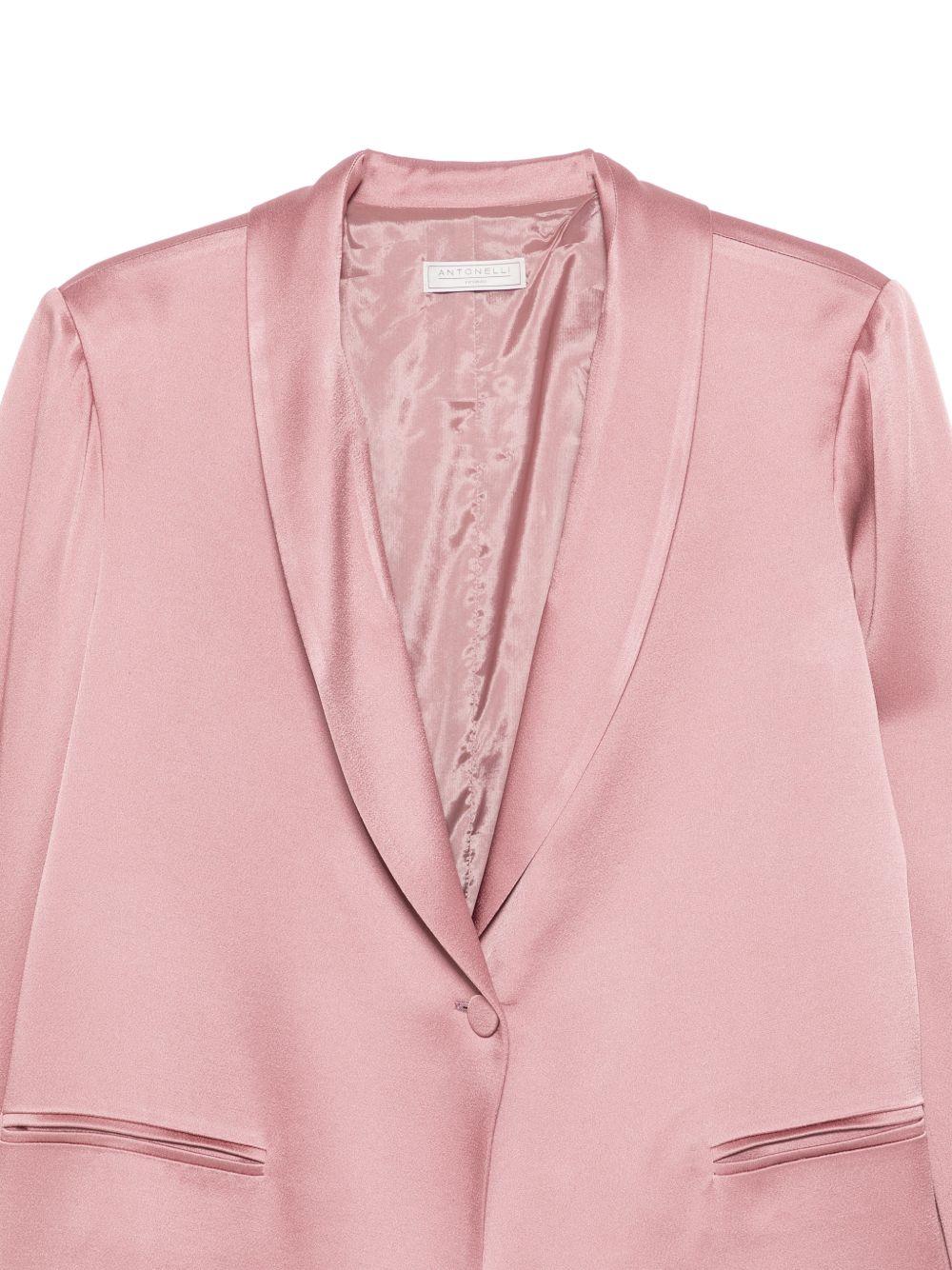 Giacca monopetto satinata in rosa Antonelli - donna 