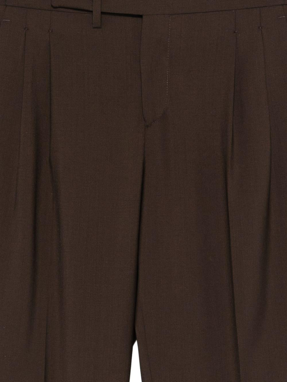 Pantaloni con fibbia e pieghe in marrone Briglia 1949- donna 