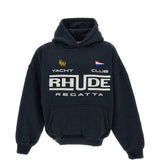 Felpa con tasca a marsupio in nero Rhude - uomo 