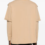 Polo con dettagli a volant in beige Simone rocha - uomo 