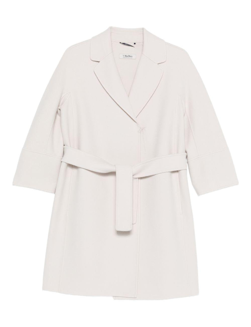 Cappotto con cintura in bianco 'S Max Mara - donna 
