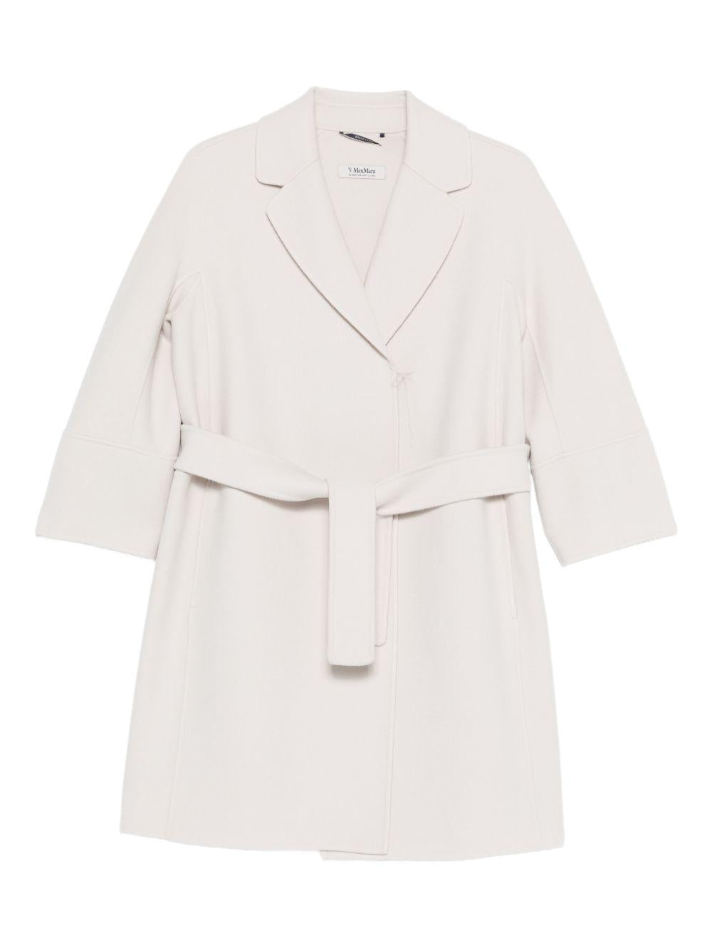 Cappotto con cintura in bianco 'S Max Mara - donna 