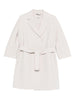 Belted coat in white 'S Max Mara - women