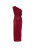 Abito midi drappeggiato in rosso Self-Portrait - donna