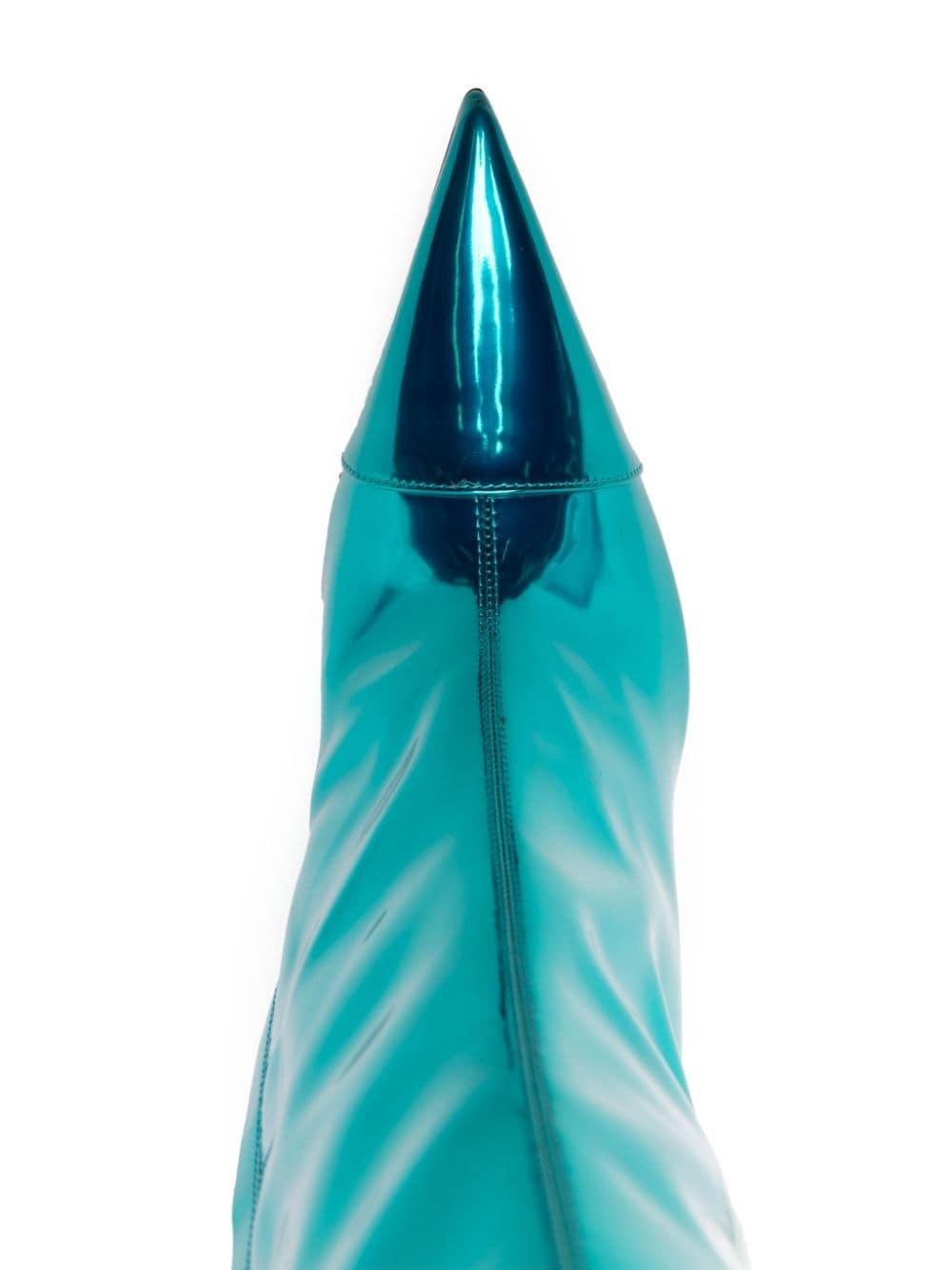 Stivali al ginocchio Alex 105mm in azzurro - donna 