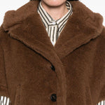 Mantella corvino in marrone max mara - donna 