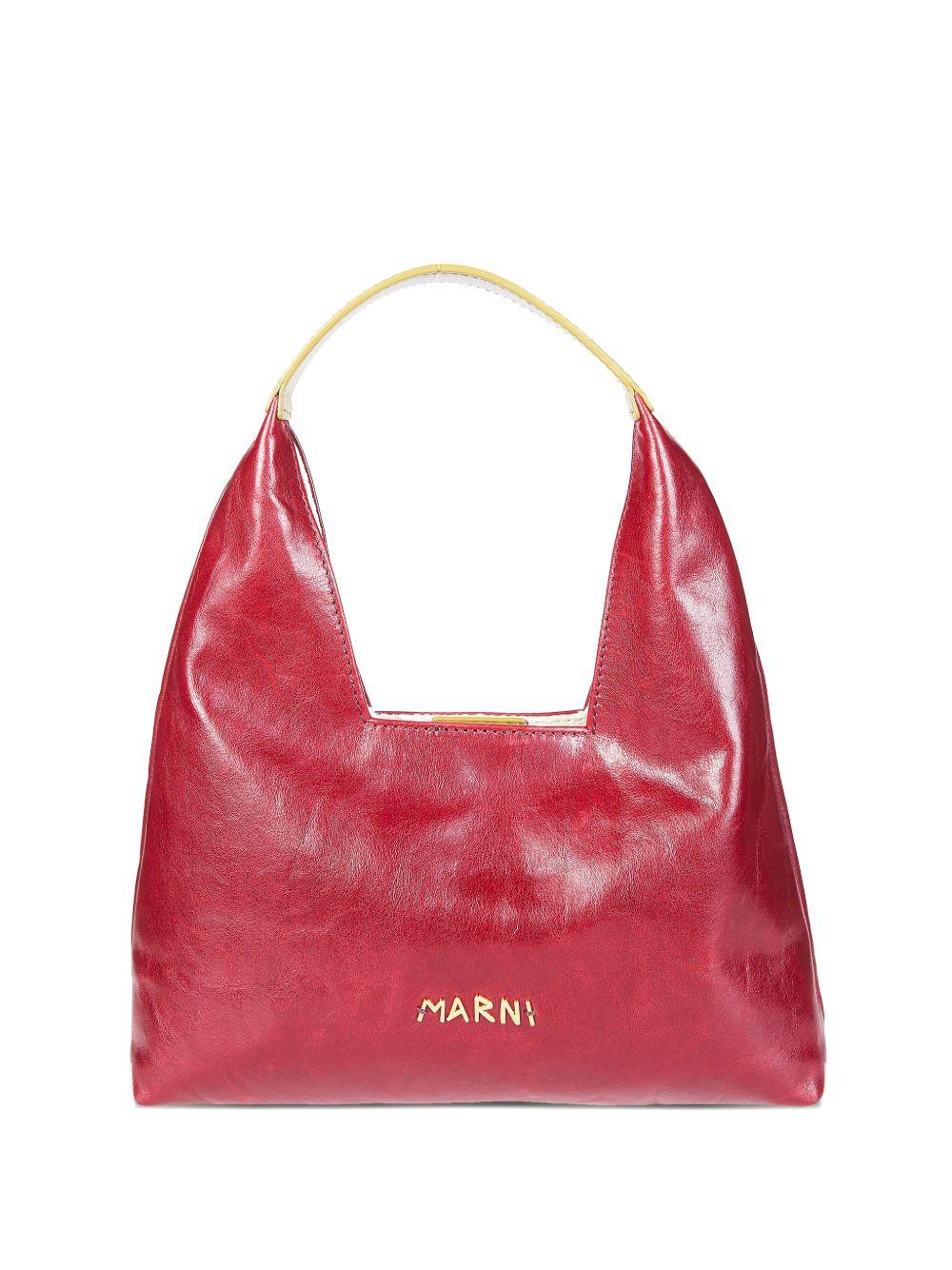 Borsa a mano Trapeze mini in rosso Marni - donna 