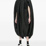 Abito con arricciature in nero Comme Des Garçons - donna 