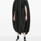 Abito con arricciature in nero Comme Des Garçons - donna 