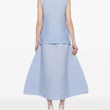 Top a collo alto in celeste Melitta Baumeister - donna 