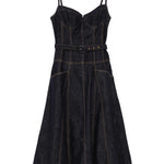 Abito midi navy Self-Portrait - donna 