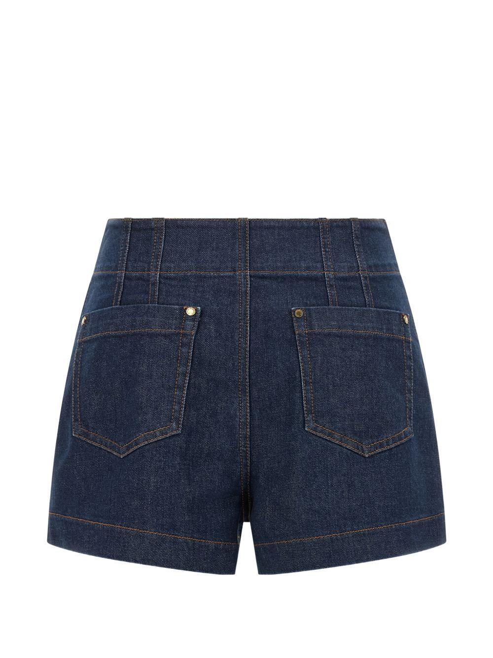 Shorts con bordi intrecciati awaken  in  blu Zimmermann - donna 