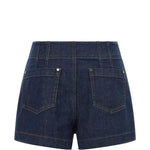 Shorts con bordi intrecciati awaken  in  blu Zimmermann - donna 