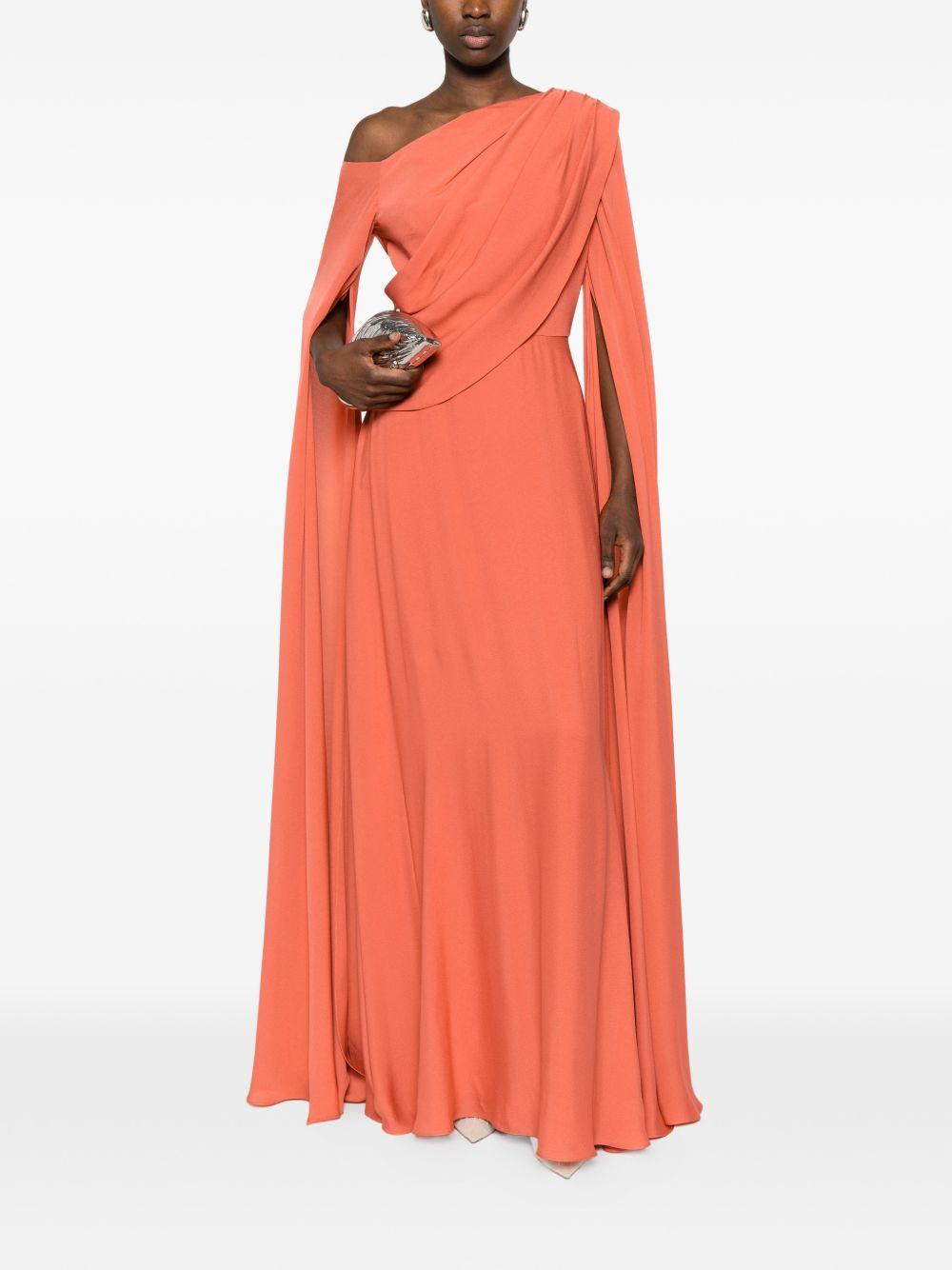 Abito da sera monospalla in arancione Elie saab - donna 