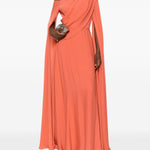 Abito da sera monospalla in arancione Elie saab - donna 