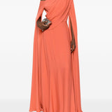 Abito da sera monospalla in arancione Elie saab - donna 