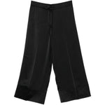 Pantaloni satinati con coulisse in nero Toteme - donna 
