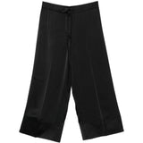 Pantaloni satinati con coulisse in nero Toteme - donna 