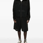 Giacca con cappuccio e zip in nero Y-3 - uomo 