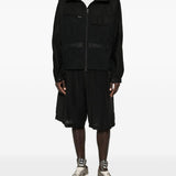 Giacca con cappuccio e zip in nero Y-3 - uomo 
