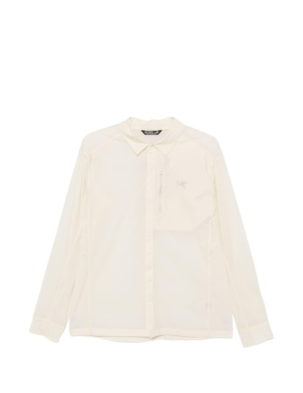 Camicia con stampa col logo in avorio Arc'teryx - uomo 