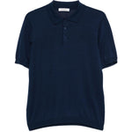 Polo a maniche corte in blu Kangra - uomo 